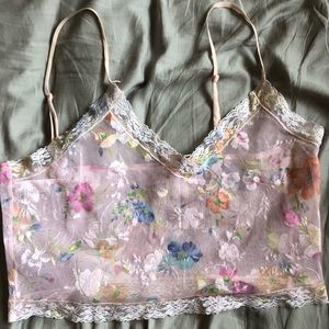 Sheer Floral Bralette